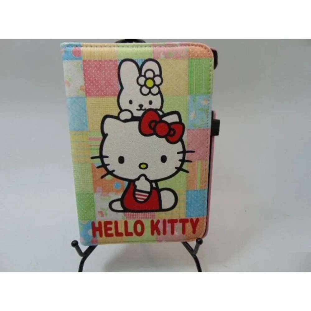 Hello Kitty Folding Tablet Case Multicolored Patchwork --Adorable